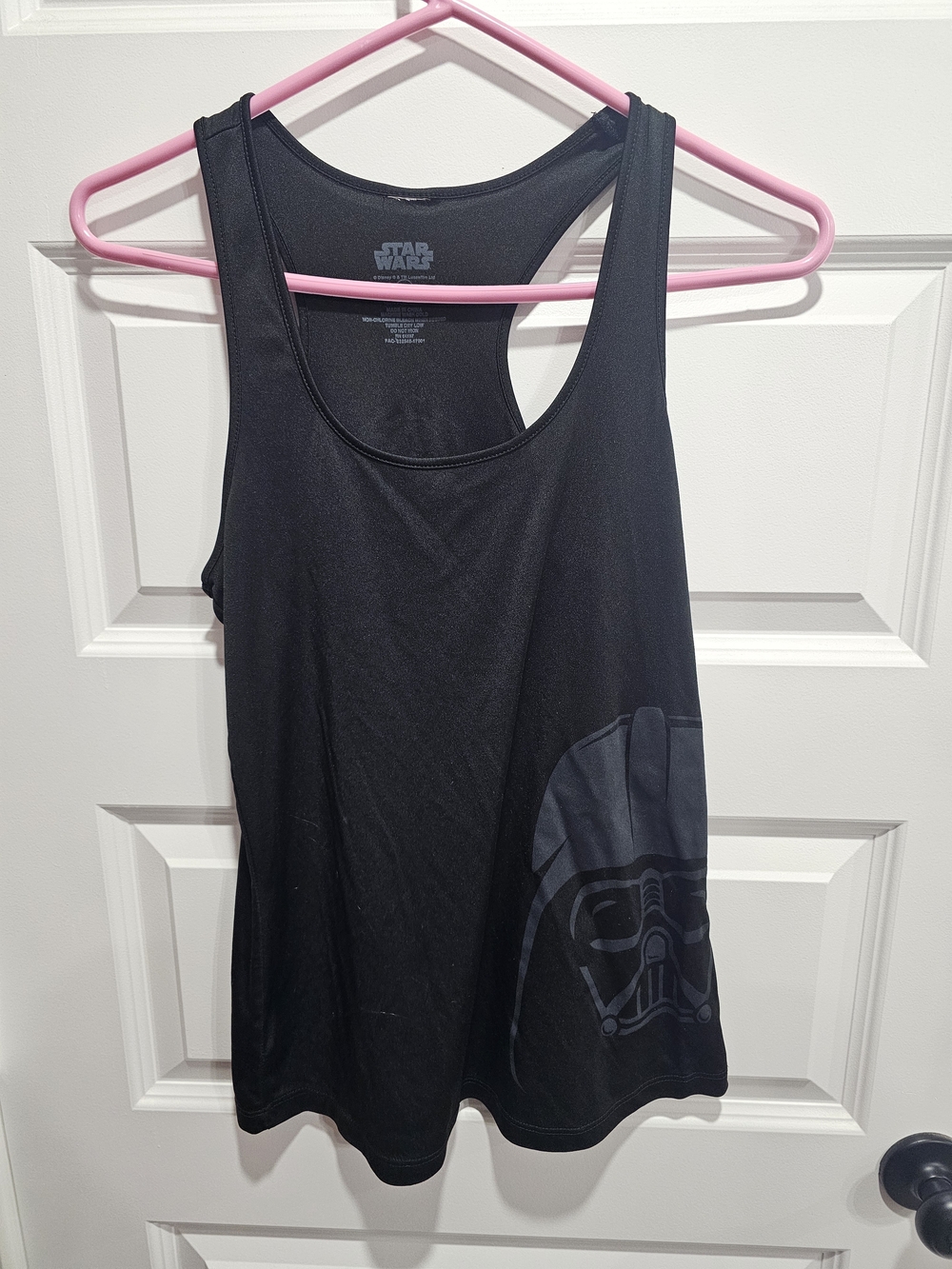 Star Wars Black Darth Vader Side-Graphic Racerback Tank